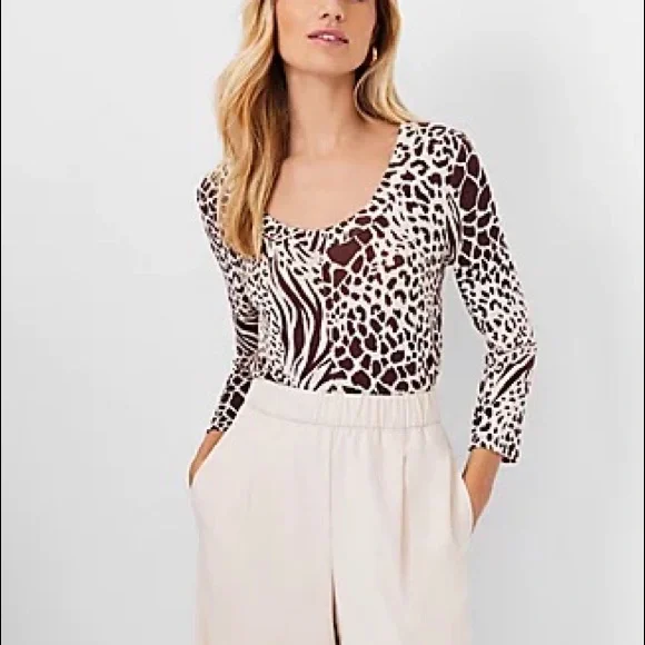 MIX ANIMAL SHORT KNIT TOP ジャケット・アウター MIX ANIMAL SHORT